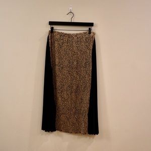 Anthropologie Midi Two Tone Skirt